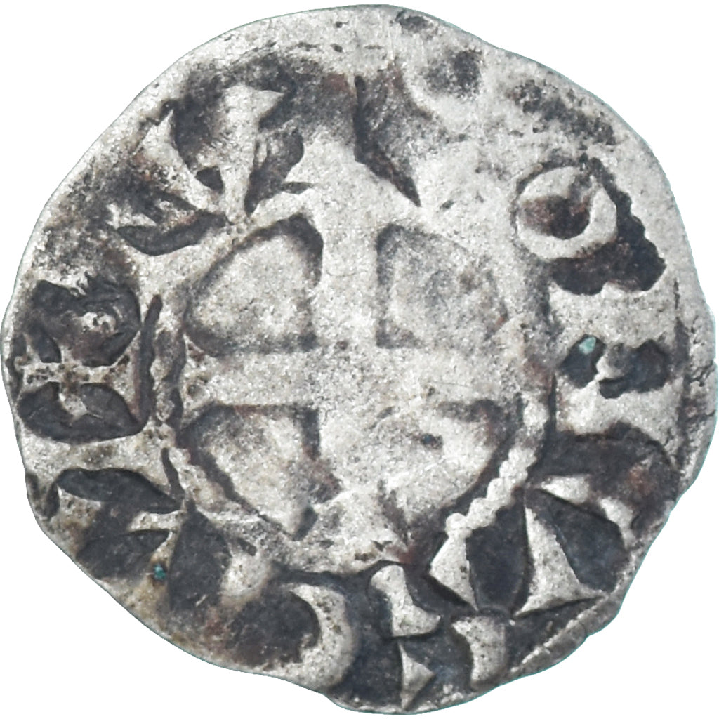 Moeda, França, Touraine, Denier Tournois, ca. 1150-1200, Saint-Martin de Tours