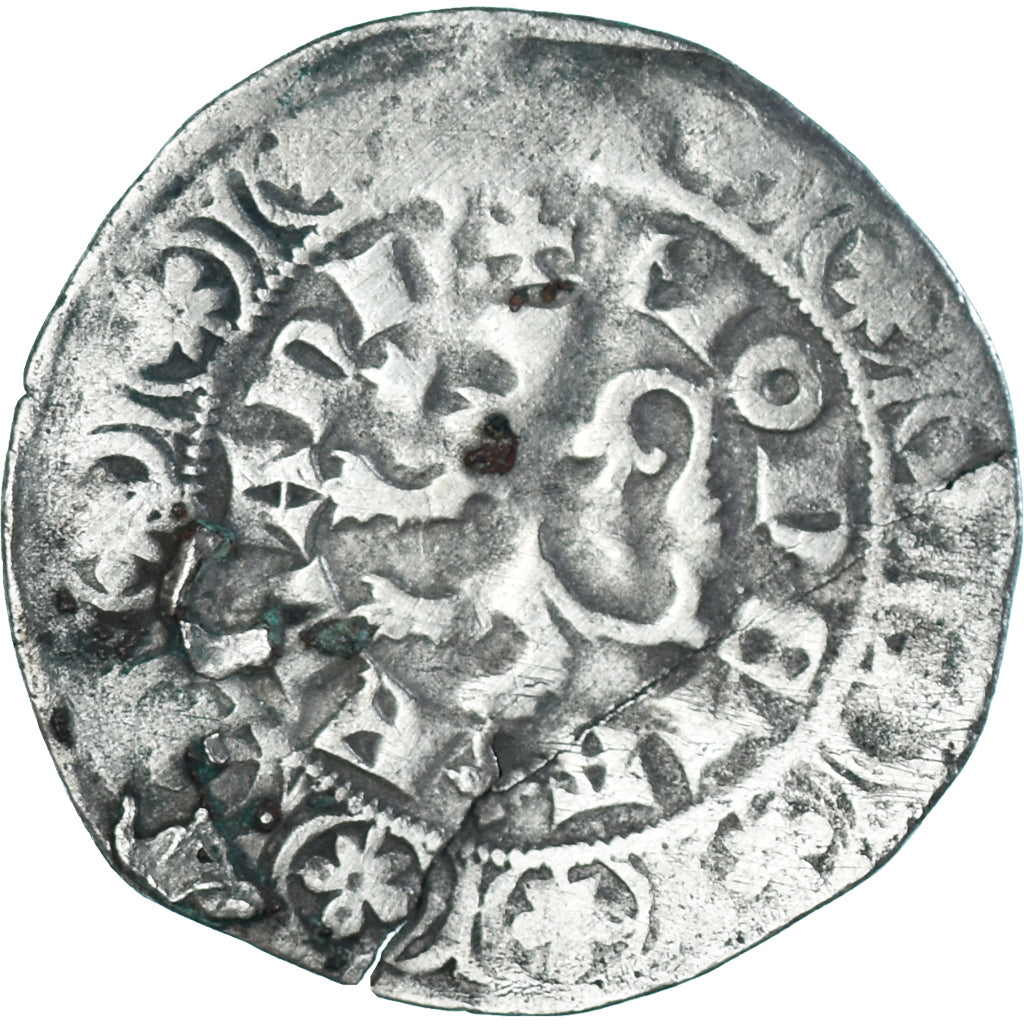 Monnaie, France, Flandre, Louis II de Mâle, Gros, 1346-1384, TB+, Argent