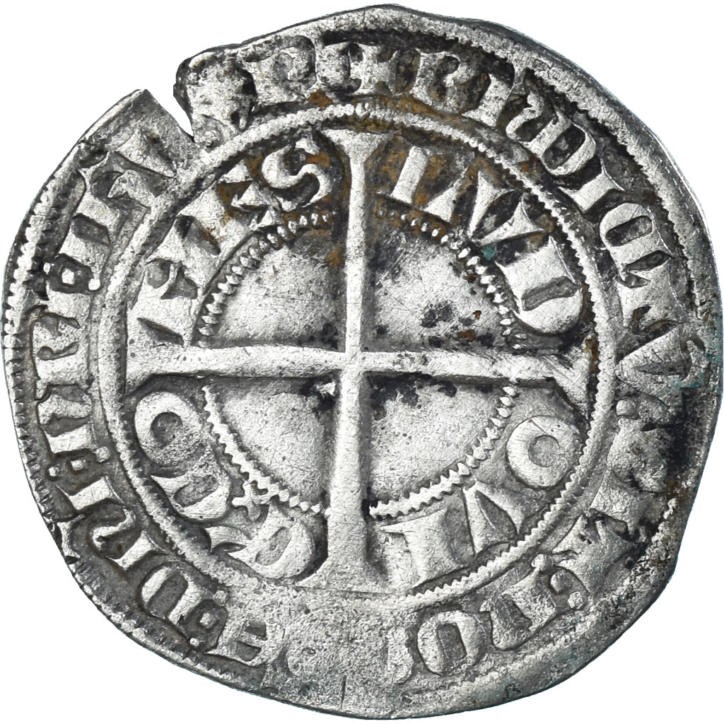Münze, Frankreich, Flanders, Louis II de Mâle, Gros, 1346-1384, S+, Silber