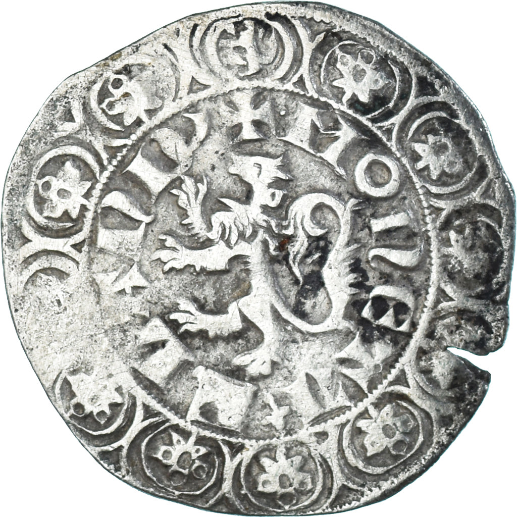 Münze, Frankreich, Flanders, Louis II de Mâle, Gros, 1346-1384, S+, Silber