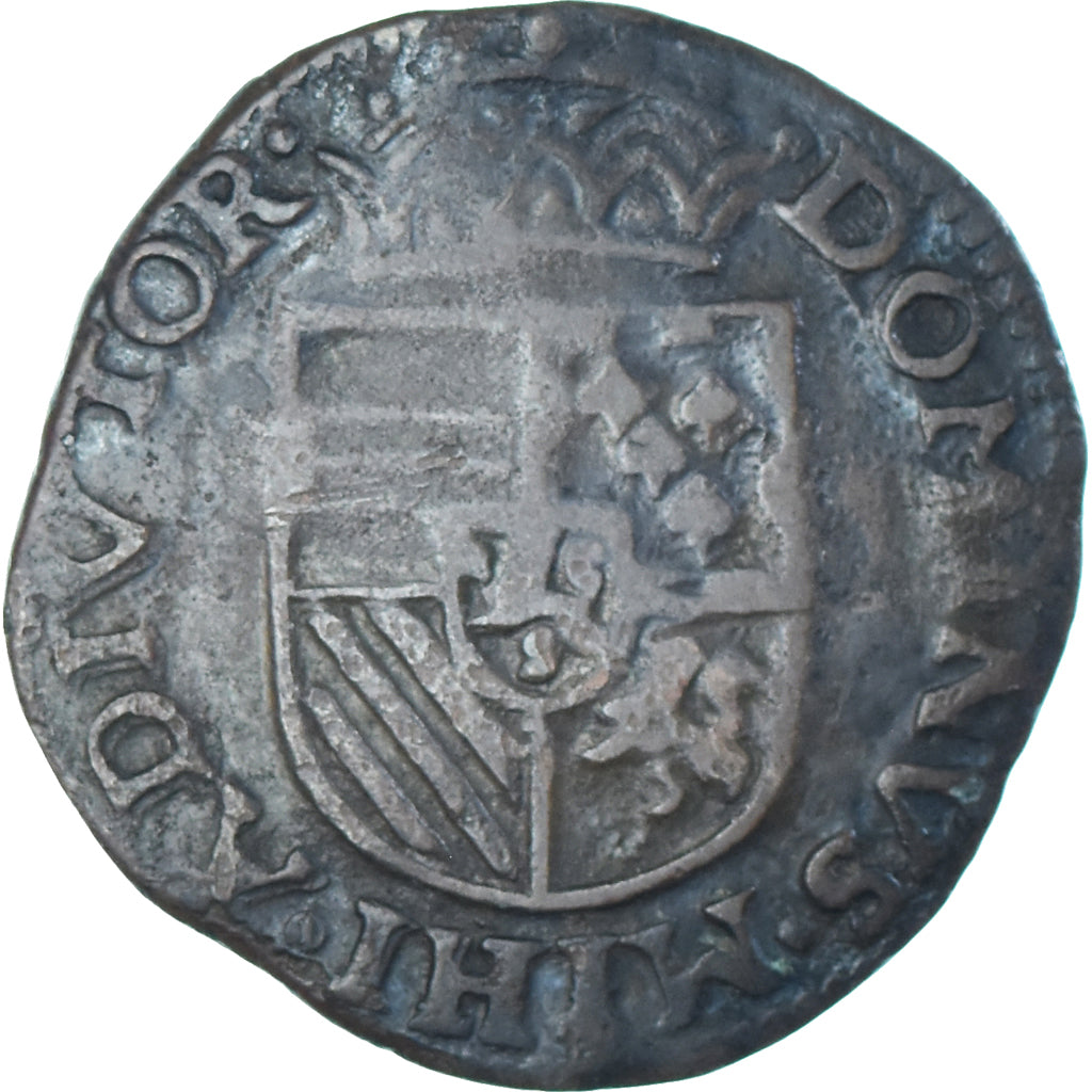Monnaie, Pays-Bas espagnols, Philippe II, Liard, Oord, 1583, Tournai, TTB
