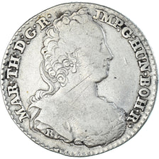 Coin, AUSTRIAN NETHERLANDS, Maria Theresa, 1/4 Ducaton, 1752, Anvers, VF(30-35)