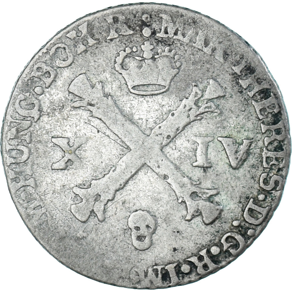 Coin, Austrian Netherlands, Maria Theresa, 14 Liards, 14 Oorden, 1763, Brussels