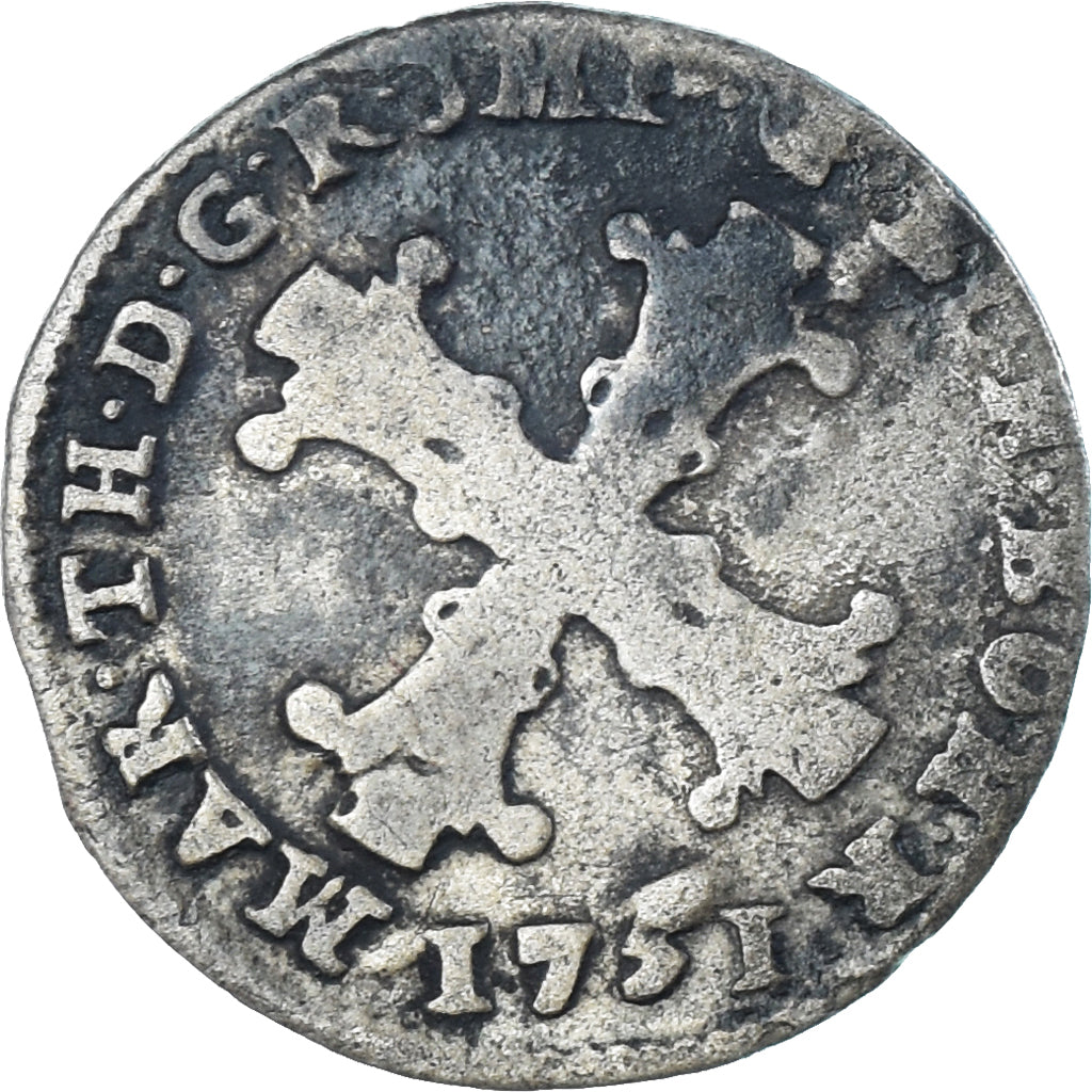 Münze, AUSTRIAN NETHERLANDS, Maria Theresa, 10 Liards, 10 Oord, 1751, Bruges