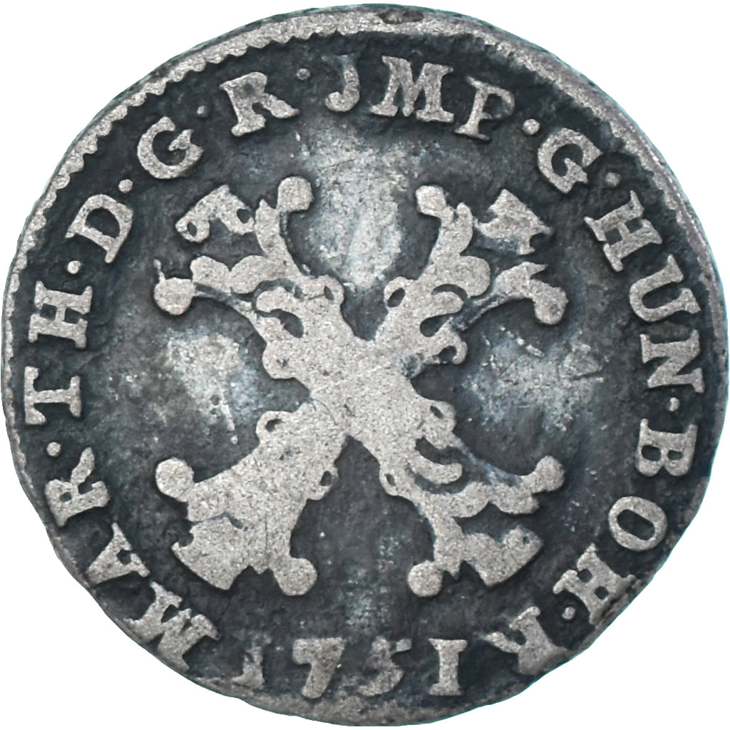 Coin, Austrian Netherlands, Maria Theresa, 10 Liards, 10 Oord, 1751, Bruges