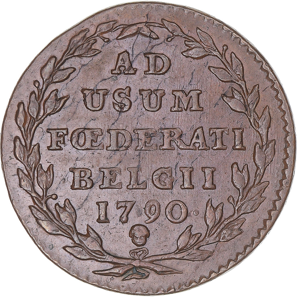 Coin, Austrian Netherlands, 2 Liards, 1790, Brussels, Révolution Brabançonne