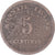 Moneta, Belgia, Monnaie fictive, 5 Centimes, 1833, Alost, VF(30-35), Miedź