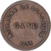 Coin, Belgium, Monnaie fictive, 1 Centime, 1833, Gand, EF(40-45), Copper
