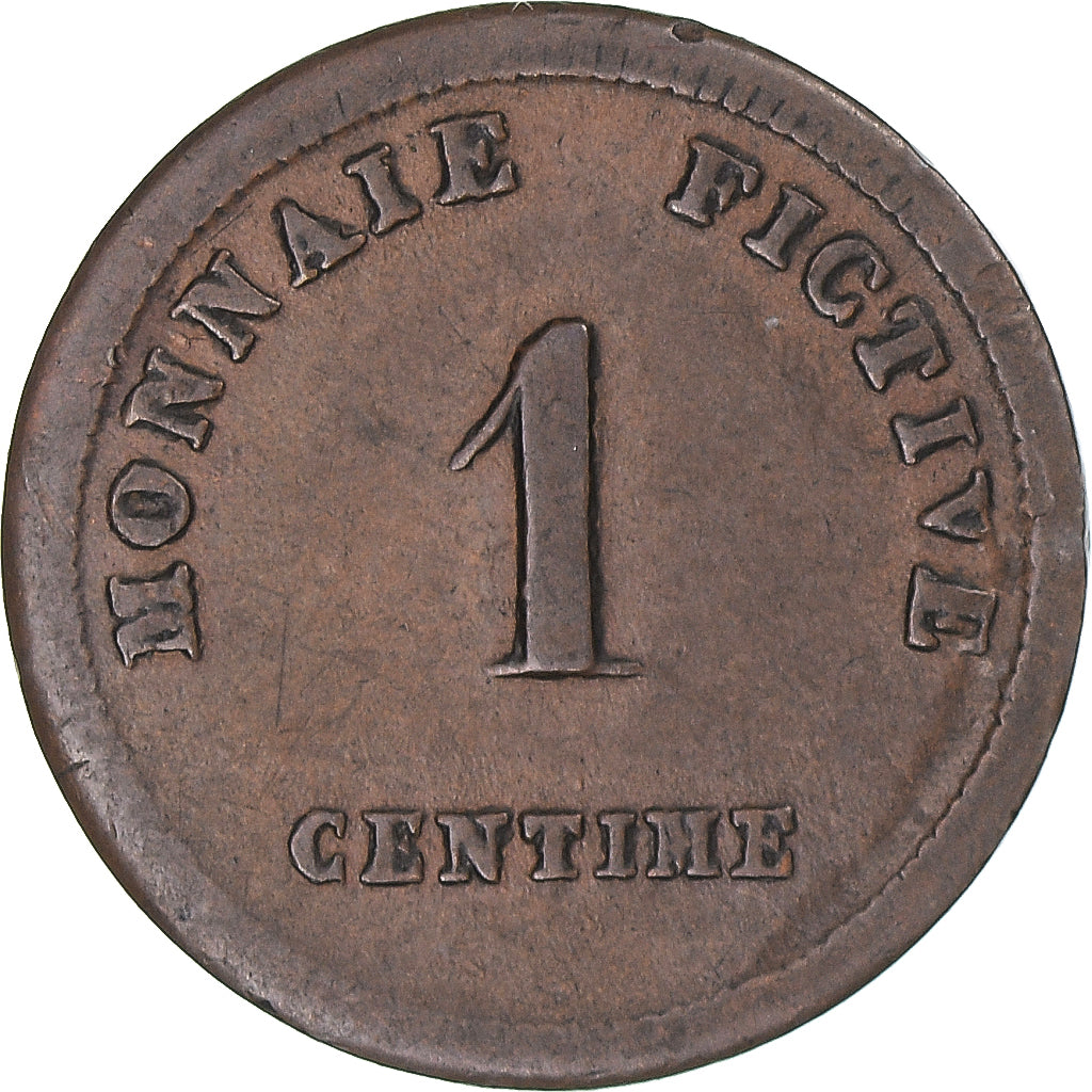 Coin, Belgium, Monnaie fictive, 1 Centime, 1833, Gand, EF(40-45), Copper