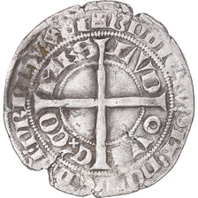 Moeda, França, Flanders, Louis II de Mâle, Gros, 1346-1384, VF(30-35), Prata