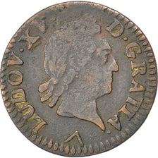 Louis XV, Liard à la vieille tête, 1773 W, Lille, Gadoury 272