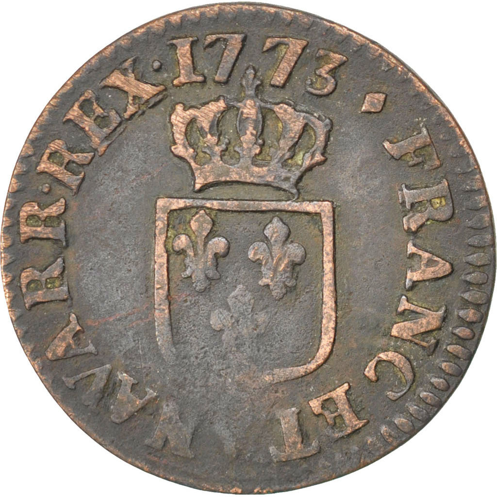 FRANCE, Liard à la vieille tête, Liard, 1773, Lille, KM #543.11, VF(20-25), Copp