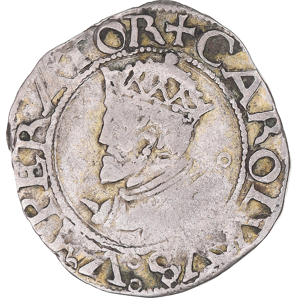 Coin, FRENCH STATES, Franche-Comté, Carolus, 1555, Besançon, VF(30-35), Billon