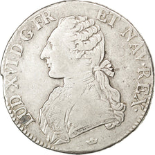 FRANCE, Écu aux branches d'olivier, ECU, 1777, Toulouse, KM #564.10, VF(30-35), 