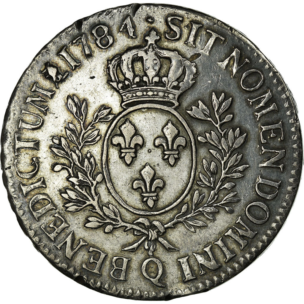 Coin, France, Louis XVI, Écu aux branches d'olivier, Ecu, 1784, Perpignan
