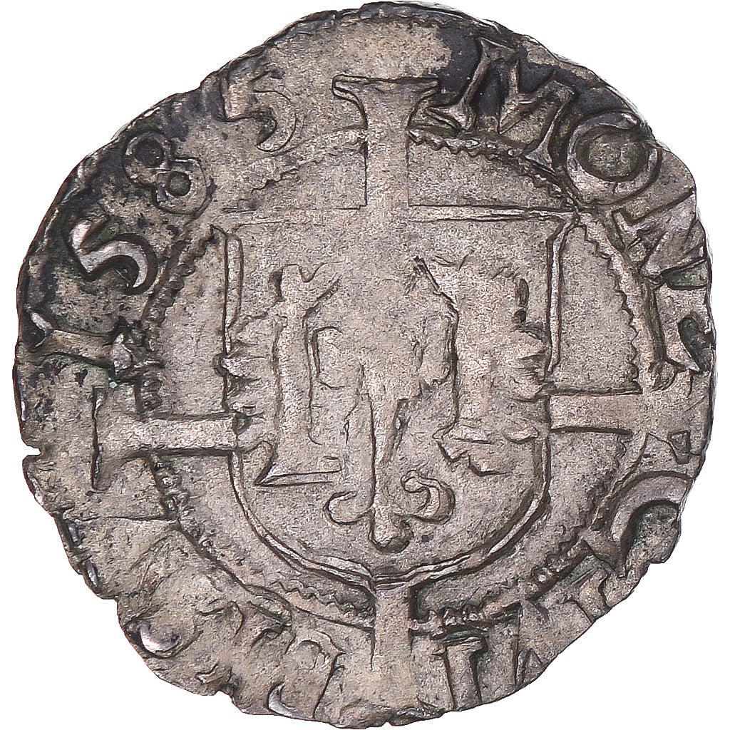 Coin, FRENCH STATES, Franche-Comté, 1/2 Carolus, 1585, Besançon, VF(30-35)