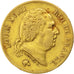 FRANCE, Louis XVIII, 40 Francs, 1818, Lille, KM #713.6, VF(30-35), Gold,...