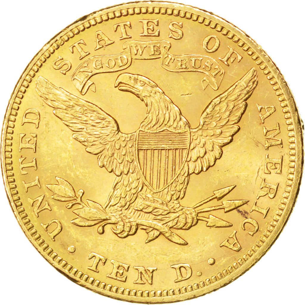 UNITED STATES, Coronet Head, $10, Eagle, 1894, U.S. Mint, KM #102, AU(50-53),...