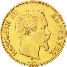 Francia, Napoleon III, Napoléon III, 100 Francs, 1857, Paris, BB, Oro, KM:78...