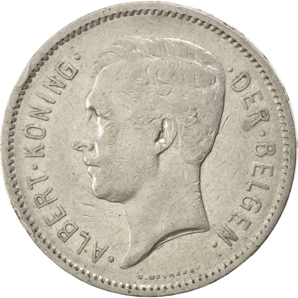 Coin, Belgium, 5 Francs, 5 Frank, 1930, EF(40-45), Nickel, KM:98