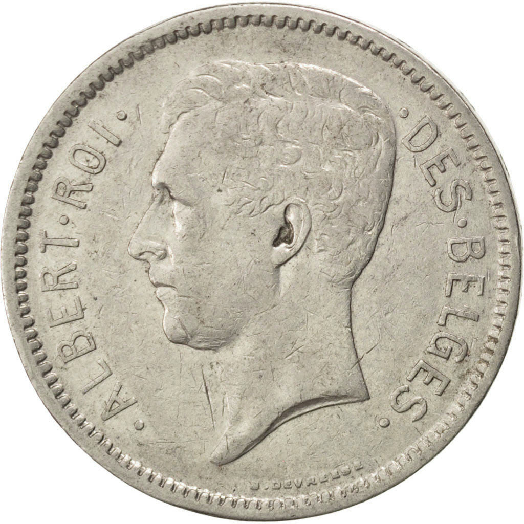Coin, Belgium, 5 Francs, 5 Frank, 1930, EF(40-45), Nickel, KM:97.1