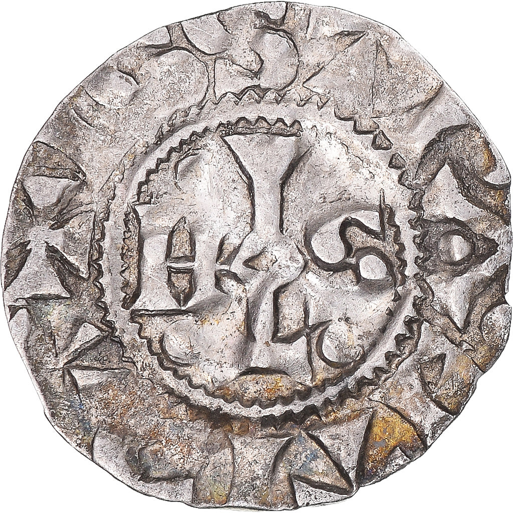 Moneta, TERYTORIA FRANCUSKIE, Picardie, Foulques II, Denarius, 1031-58, Amiens