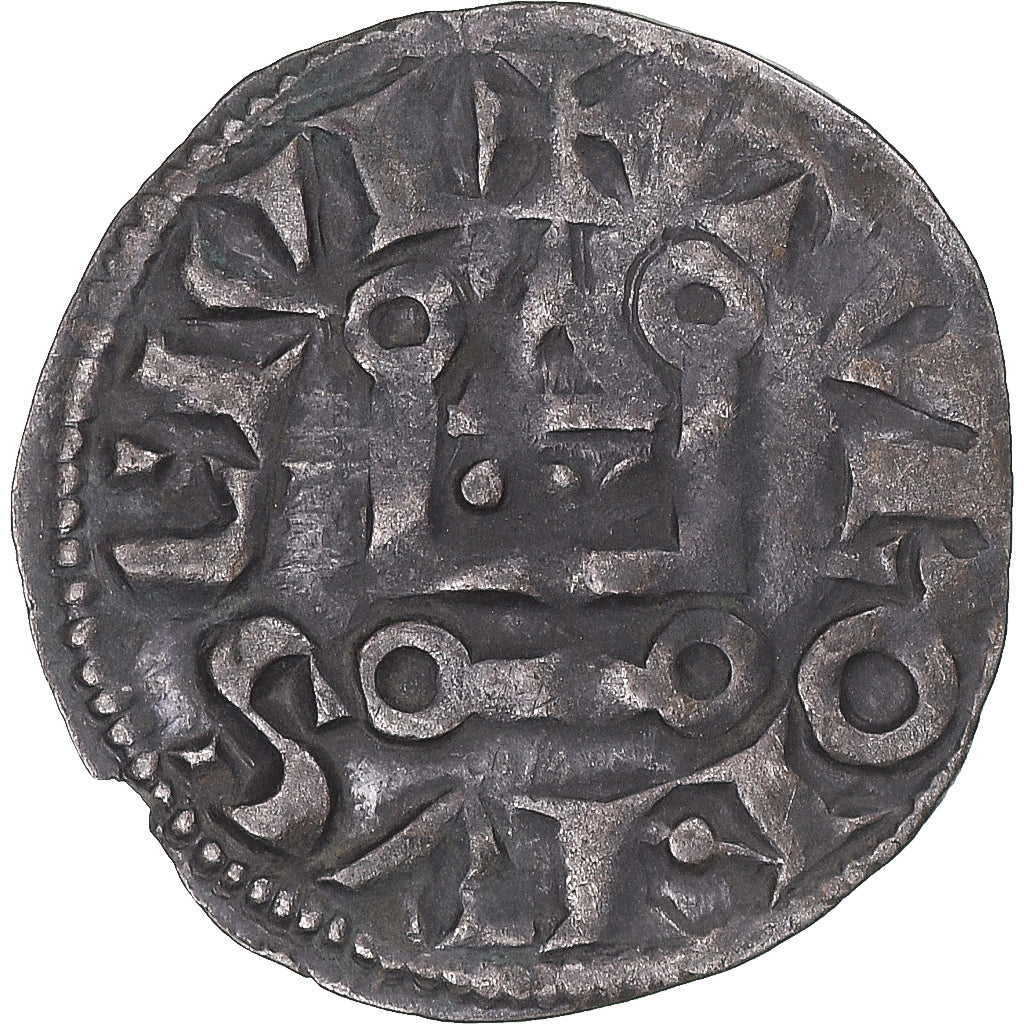 Moneda, Francia, Louis IX, Denier Tournois, 1245-1270, MBC, Vellón