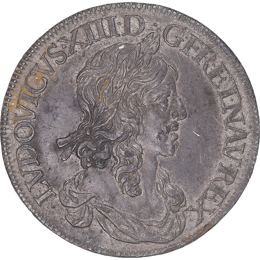 Coin, France, Louis XIII, Ecu, 1645, Paris, Epreuve, AU(50-53), Lead