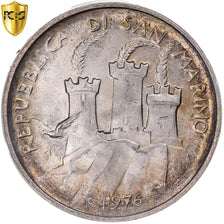 Coin, San Marino, 500 Lira, 1976, Rome, PCGS, MS67, MS(65-70), Silver, KM:59