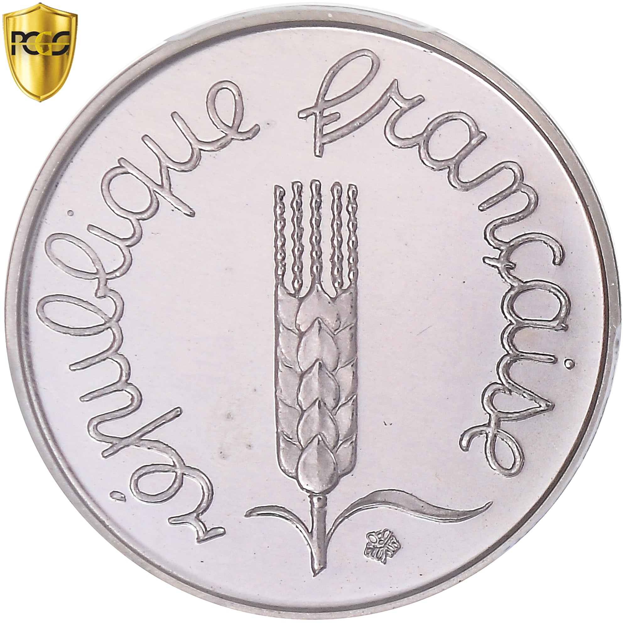 Monnaie, France, Épi, Centime, 1977, Monnaie de Paris, Piéfort, PCGS, SP66