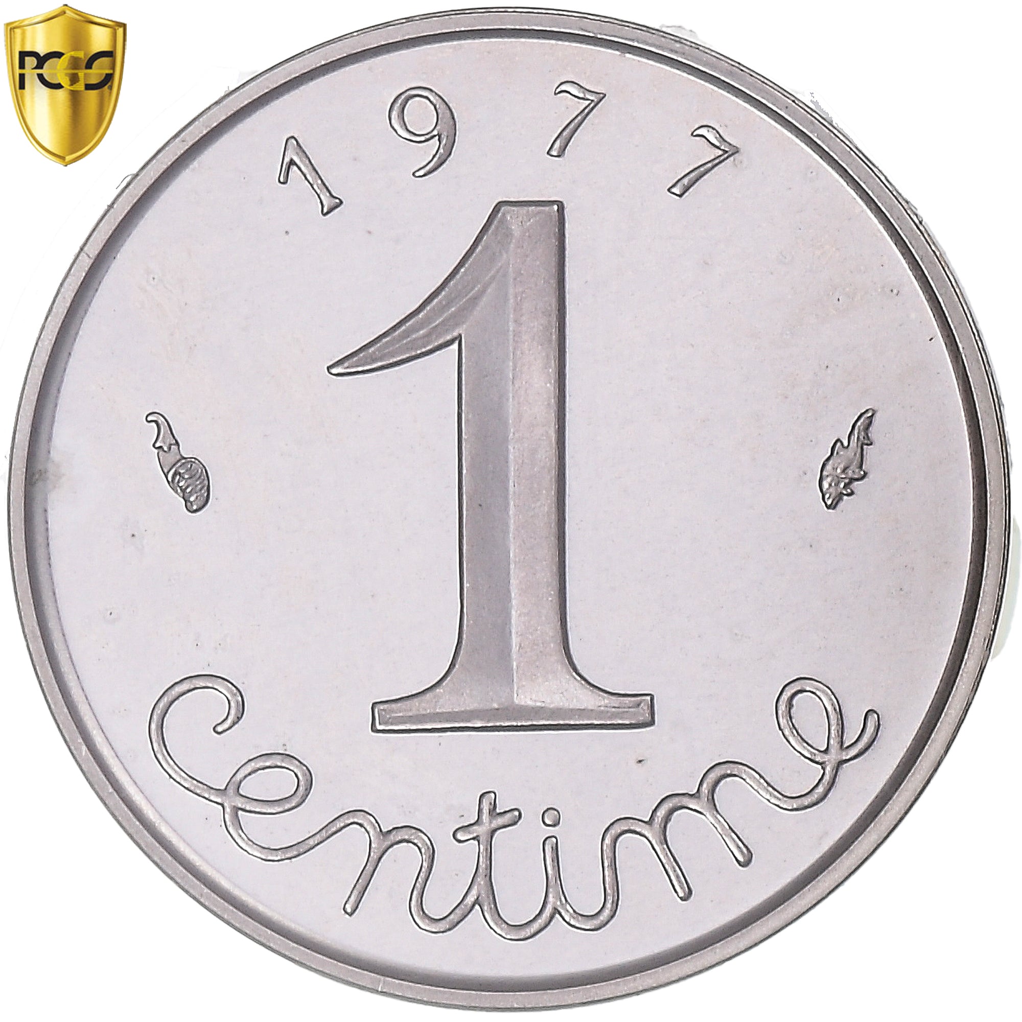 Monnaie, France, Épi, Centime, 1977, Monnaie de Paris, Piéfort, PCGS, SP66