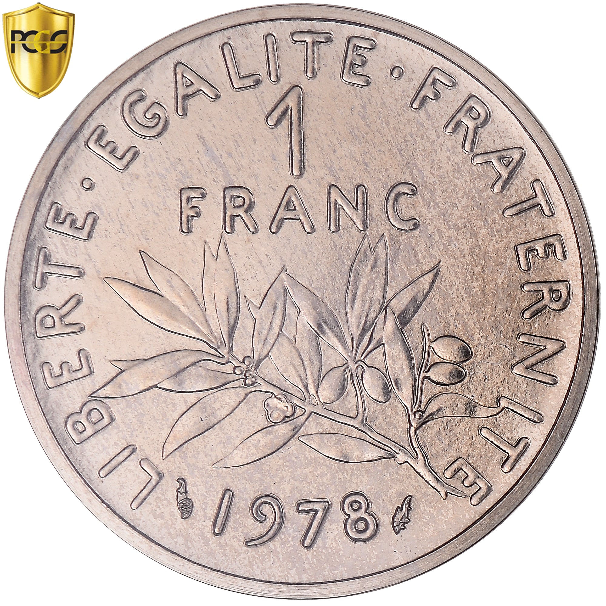 Coin, France, Semeuse, Franc, 1978, Monnaie de Paris, Piéfort, PCGS, SP68