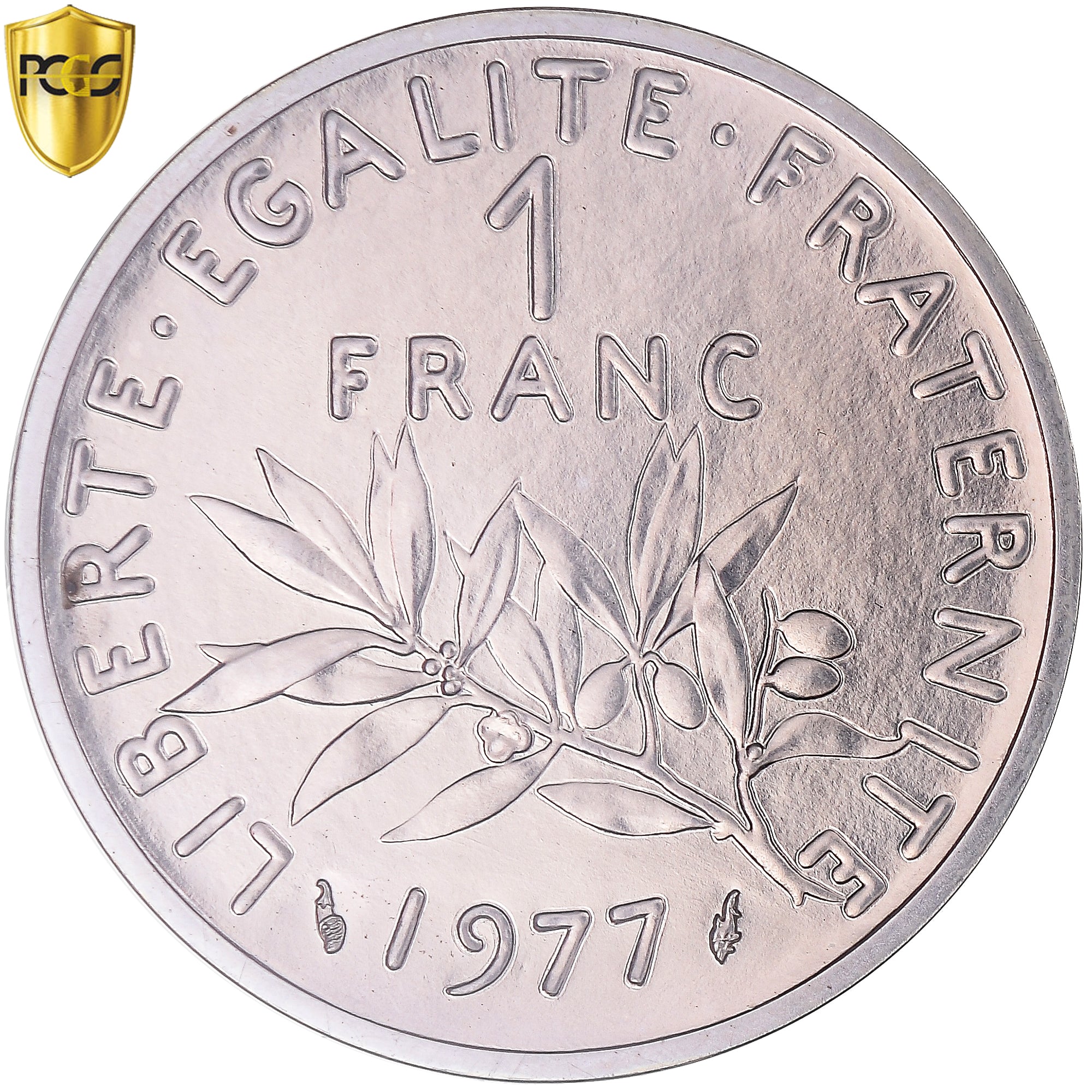 Monnaie, France, Semeuse, Franc, 1977, Monnaie de Paris, Piéfort, PCGS, SP66