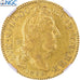 Coin, France, Louis XIV, Louis d'or au 4 L, 1696, Reims, TOP POP, NGC, AU53