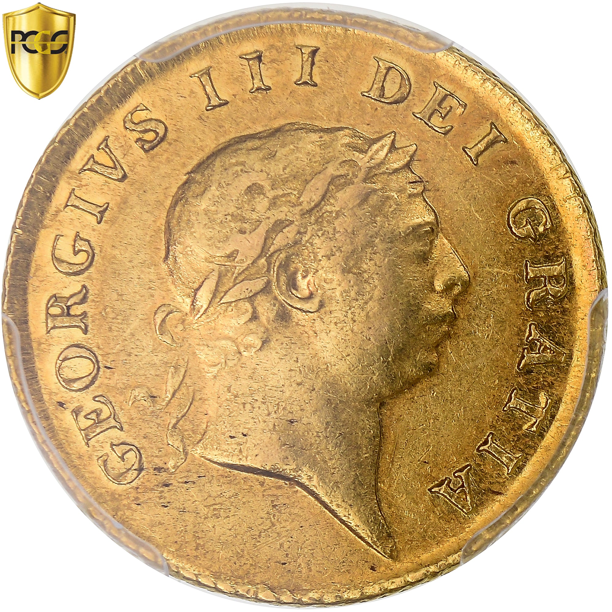 Monnaie, Grande-Bretagne, George III, 1/2 Guinea, 1804, Londres, PCGS, AU53