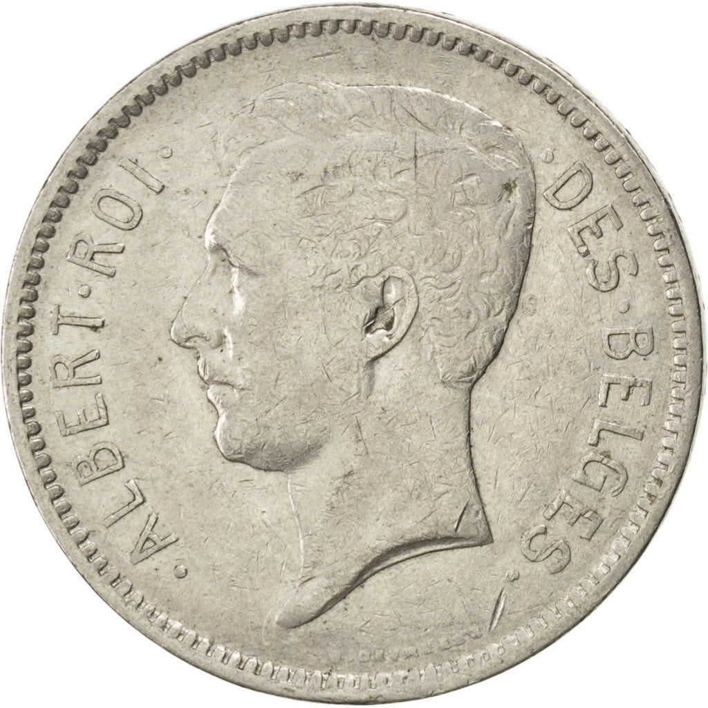 Coin, Belgium, 5 Francs, 5 Frank, 1932, EF(40-45), Nickel, KM:97.1