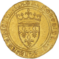 Coin, France, Charles VI, Écu d'or à la couronne, 1385-1388, 1st emission