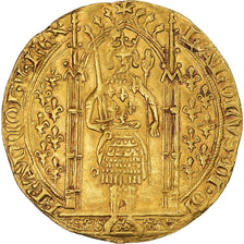 Münze, Frankreich, Charles V, Franc à pied, 1364-1380, SS+, Gold, Duplessy:360