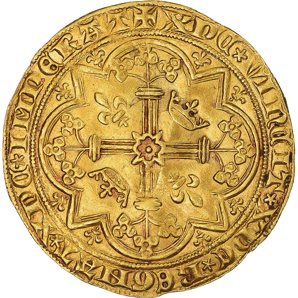 Münze, Frankreich, Charles V, Franc à pied, 1364-1380, SS+, Gold, Duplessy:360
