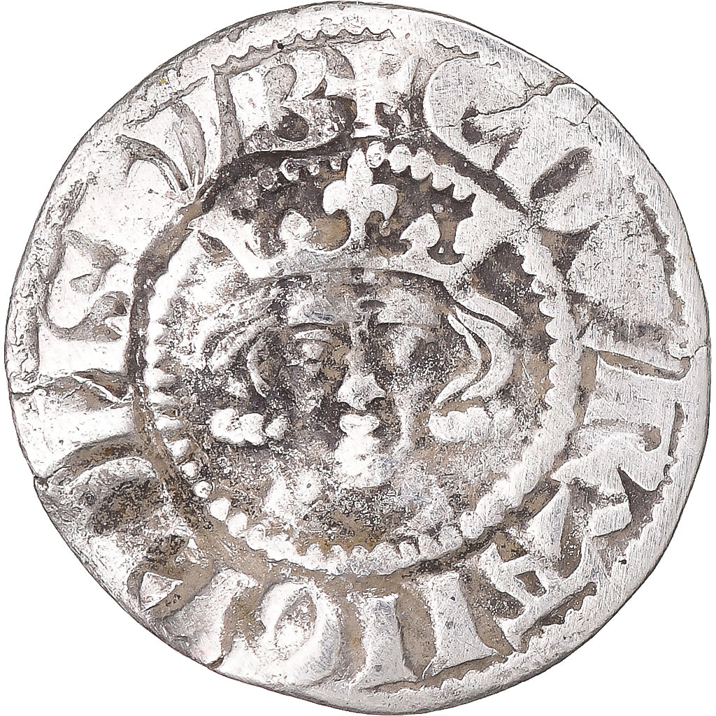 Coin, Great Britain, Edward I, II, III, Penny, London, EF(40-45), Silver