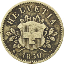 Münze, Schweiz, 10 Rappen, 1850, Strasbourg, S, Billon, KM:6