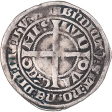 Coin, France, Flanders, Louis II de Mâle, Gros, 1346-1384, VF(30-35), Silver