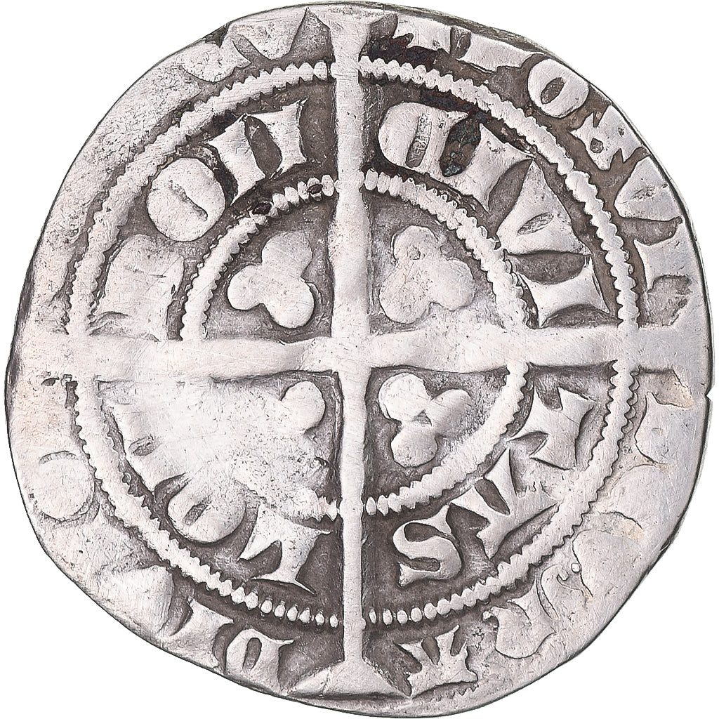Coin, Great Britain, Edward III, Gros, 1327-1377, London, VF(30-35), Silver
