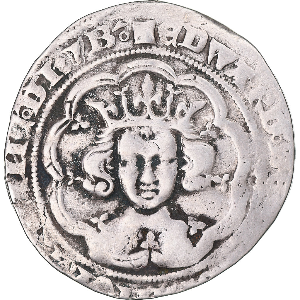 Monnaie, Grande-Bretagne, Edward III, Gros, 1327-1377, Londres, TTB, Argent