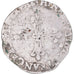 Coin, France, Henri III, 1/8 Ecu, 1586, Rennes, VF(30-35), Silver, Gadoury:485