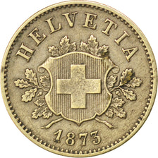 Coin, Switzerland, 10 Rappen, 1873, Bern, AU(50-53), Billon, KM:6