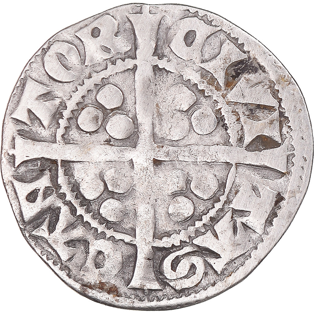 Coin, Great Britain, Edward I, II, III, Penny, Canterbury, VF(30-35), Silver