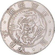Moneda, Japón, Mutsuhito, Yen, Yr.3(1870), Osaka, MBC, Plata, KM:5.1