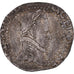 Moneda, Francia, Henri III, 1/4 Franc au col plat, 1578, BC+, Plata, Gadoury:479