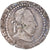 Monnaie, France, Henri III, 1/4 Franc au col plat, Rouen, TB, Argent